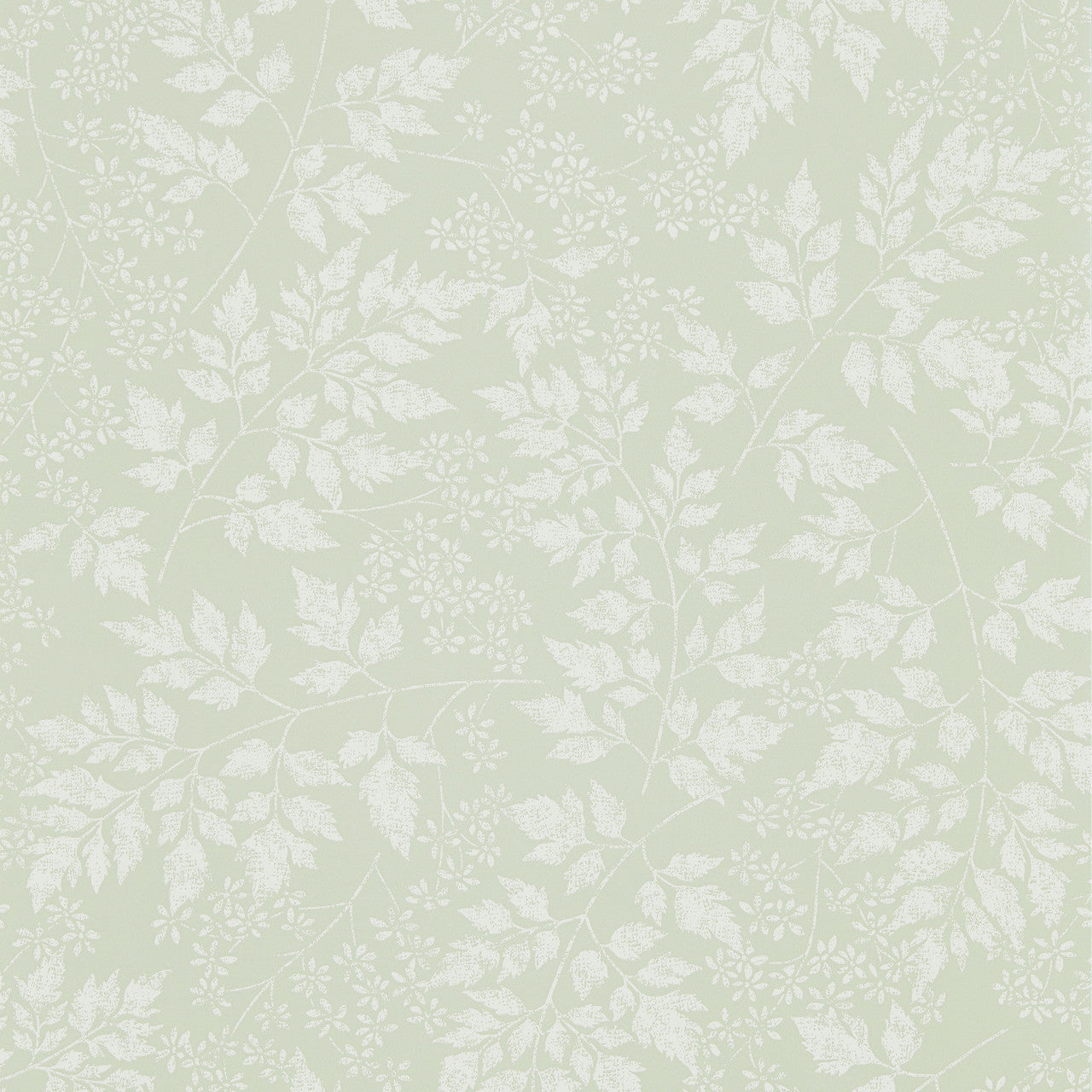 216372 Spring Leaves Country Woodland Celadon Wallpaper by Sanderson