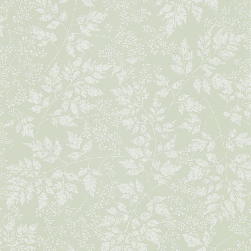 216372 Spring Leaves Country Woodland Celadon Wallpaper by Sanderson