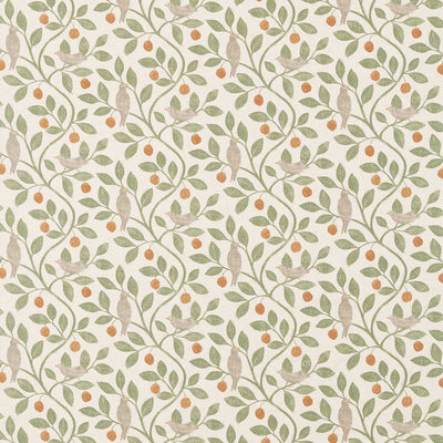 Damson Tree Brick/Fennel Fabric by Sanderson