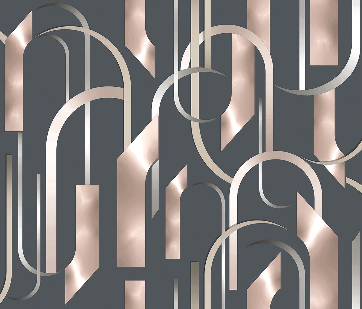 DI3301-4 Arch Grey Diversity Wallpaper by Tres Tintas