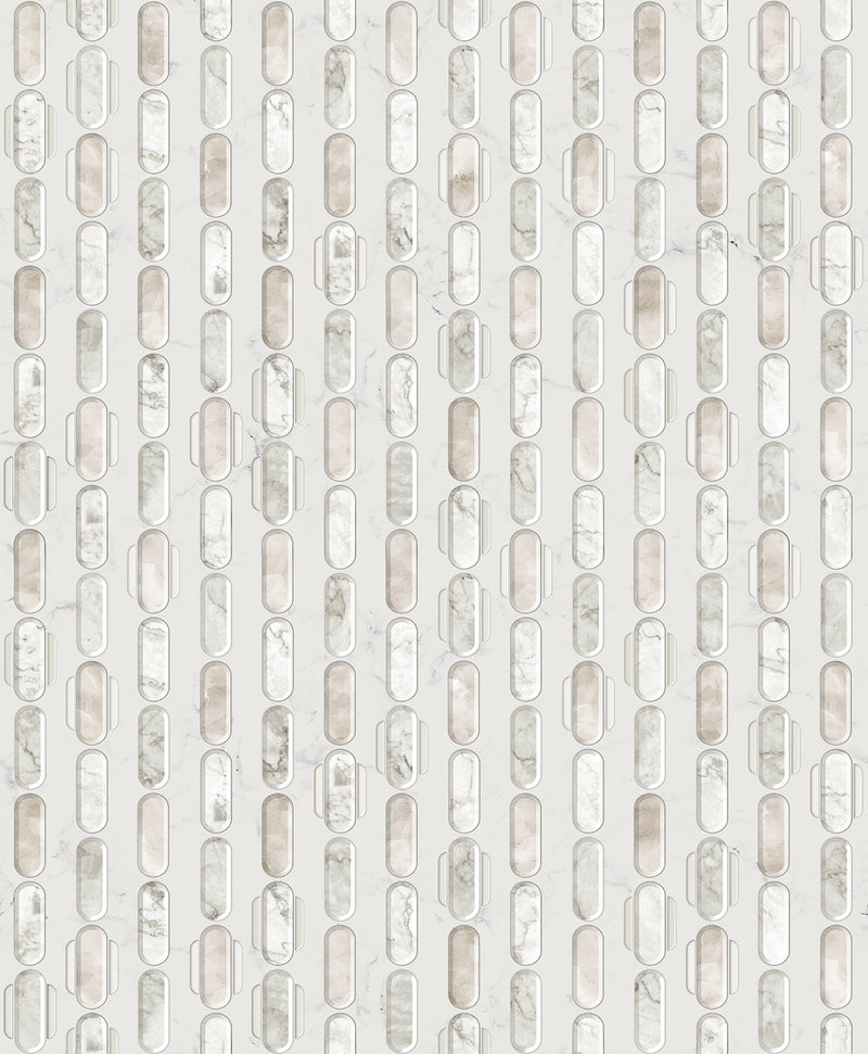 Capsules Beige Diversity Wallpaper by Tres Tintas