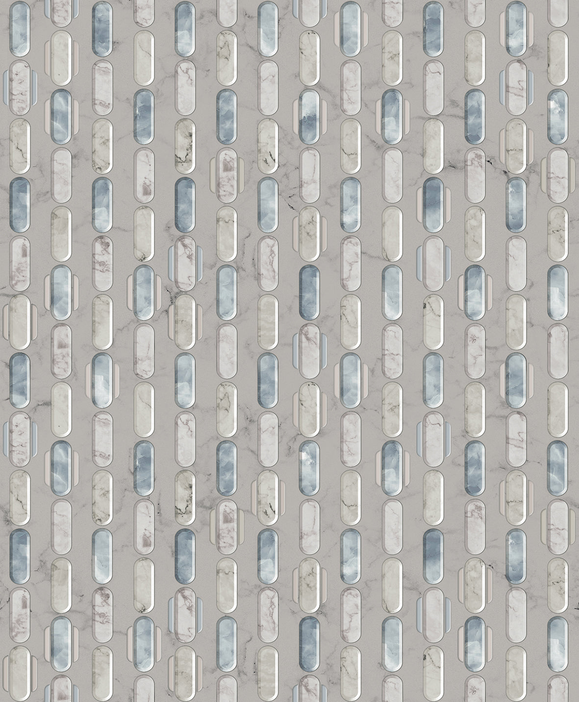 Capsules Blue Diversity Wallpaper by Tres Tintas