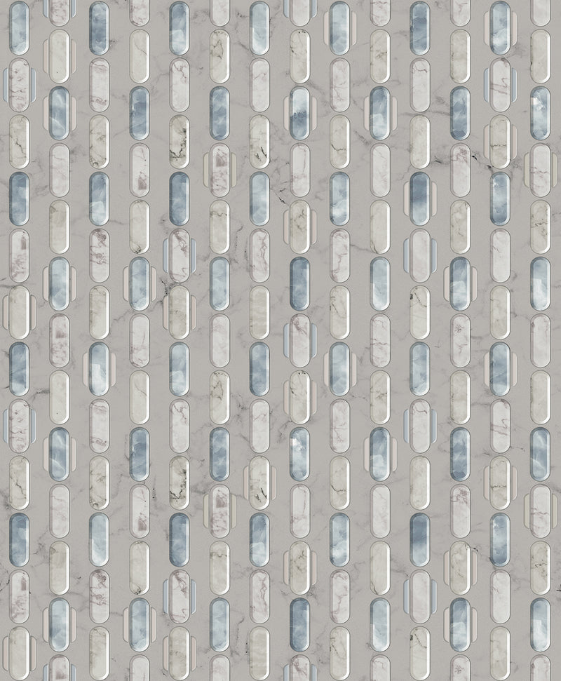 Capsules Blue Diversity Wallpaper by Tres Tintas