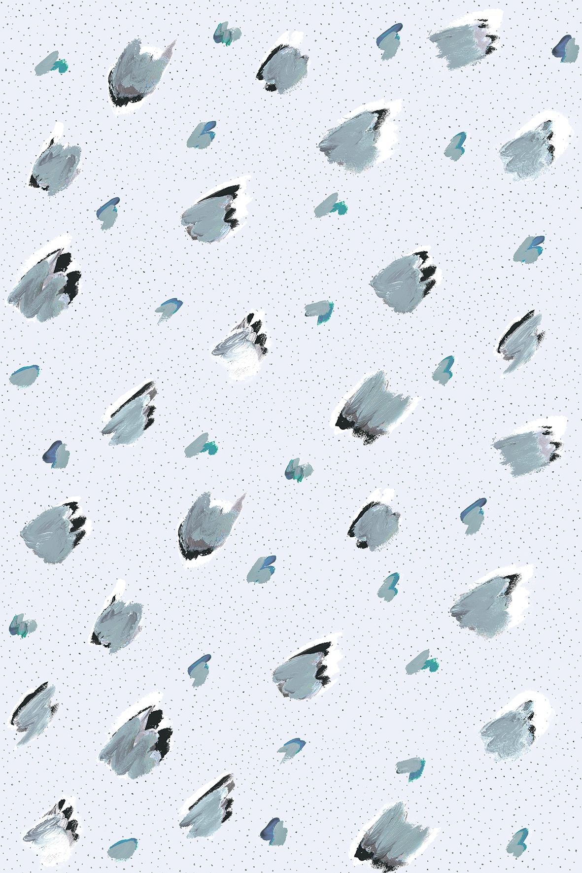 DI3305-4 Brush Blue Diversity Wallpaper by Tres Tintas