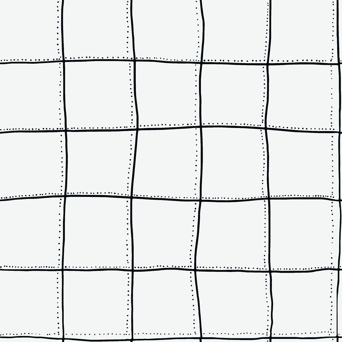 DI3308-1 Squares Black and White Diversity Wallpaper by Tres Tintas