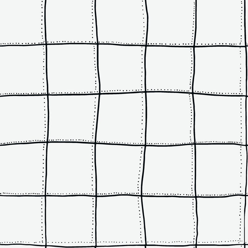 DI3308-1 Squares Black and White Diversity Wallpaper by Tres Tintas