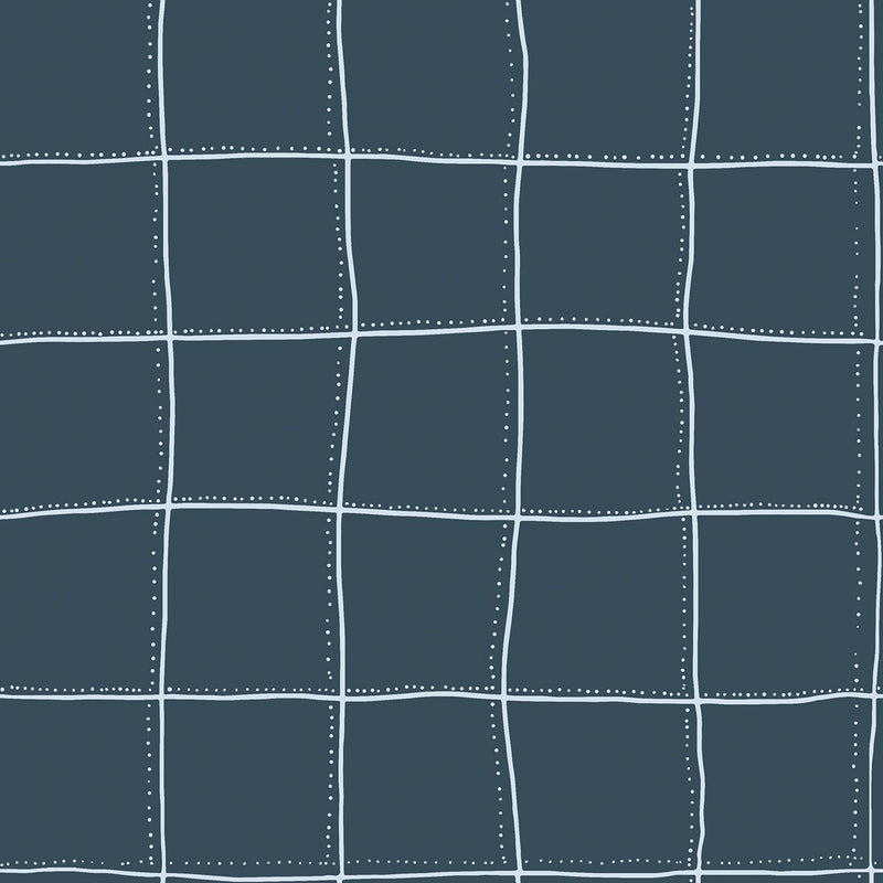 DI3308-3 Squares Blue Diversity Wallpaper by Tres Tintas