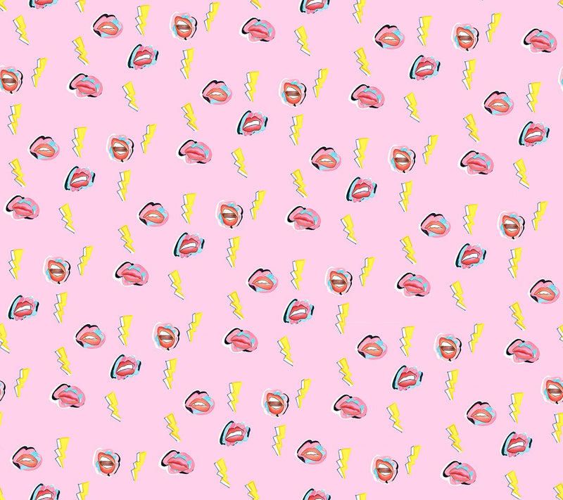 DI3309-2 Lips Pink Diversity Wallpaper by Tres Tintas