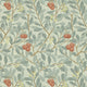 Arbutus Morris & Friends Blue and Pink Wallpaper by Morris & Co