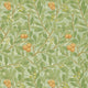Arbutus Morris & Friends Green and Terracotta Wallpaper by Morris & Co