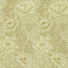 DJA1CY103 Chrysanthemum Morris & Friends Ivory and Canvas Wallpaper by Morris & Co