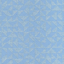 DL31242 DecorLine Geo Blue and Silver Wallpaper