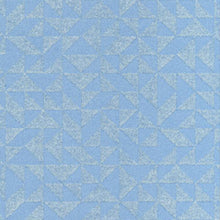 DL31242 DecorLine Geo Blue and Silver Wallpaper