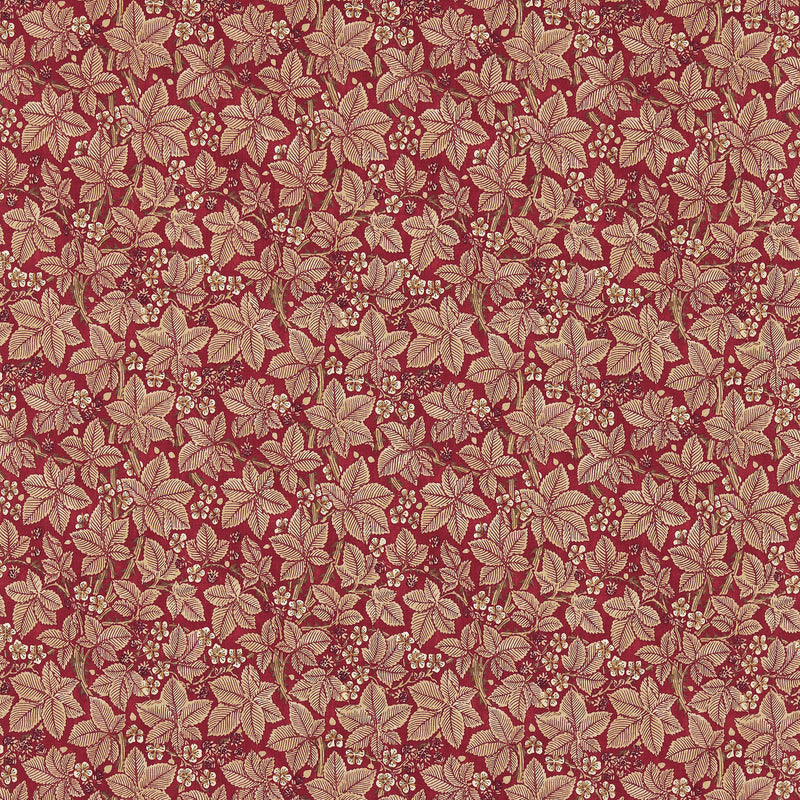224465 Bramble Morris & Friends Wine and Thyme Fabric by Morris & Co