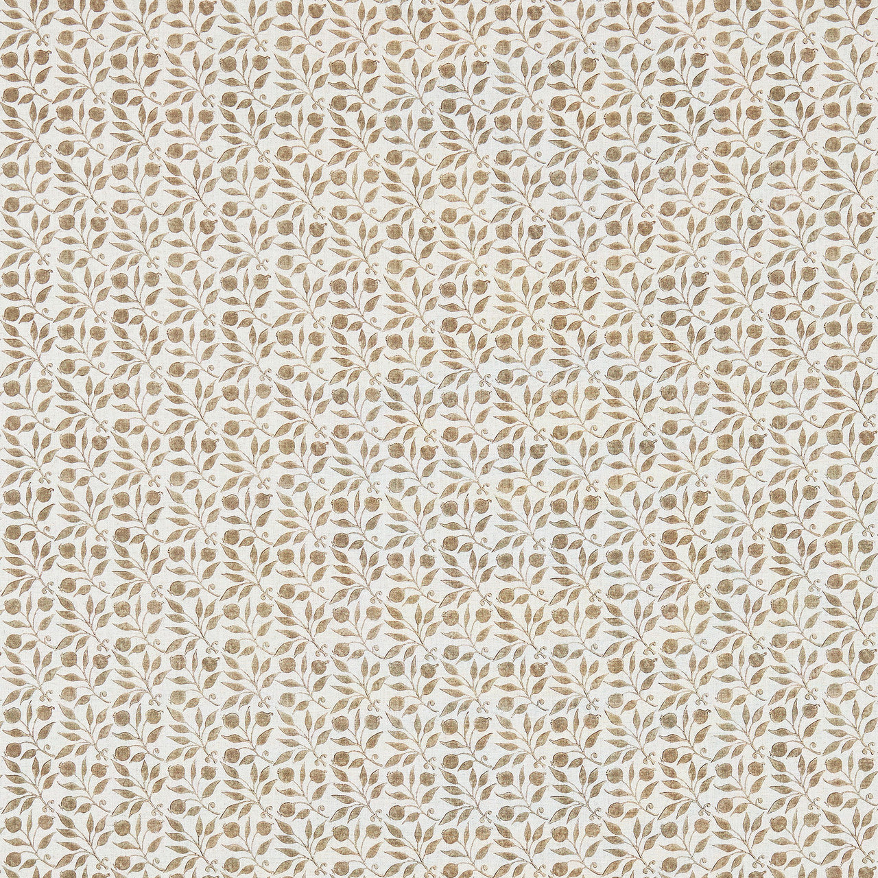 DM3P224487 Rosehip Little Book of Morris Linen & Ecru Fabric by Morris & Co