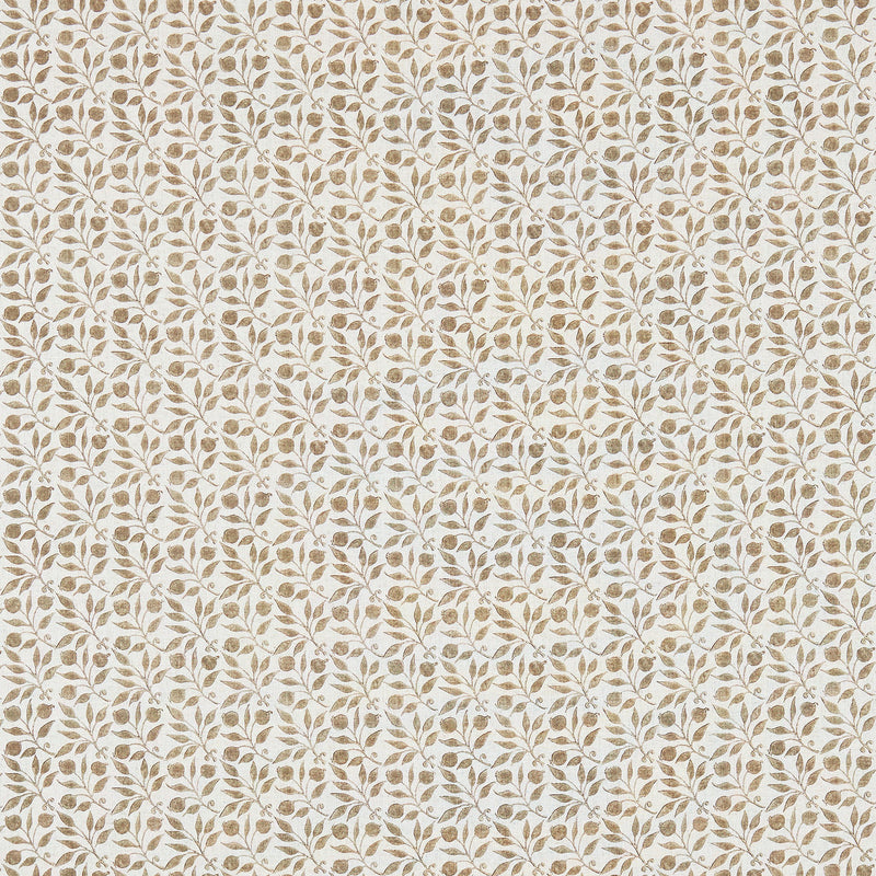 DM3P224487 Rosehip Little Book of Morris Linen & Ecru Fabric by Morris & Co