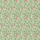 Arbutus Morris & Friends Olive and Pink Wallpaper by Morris & Co