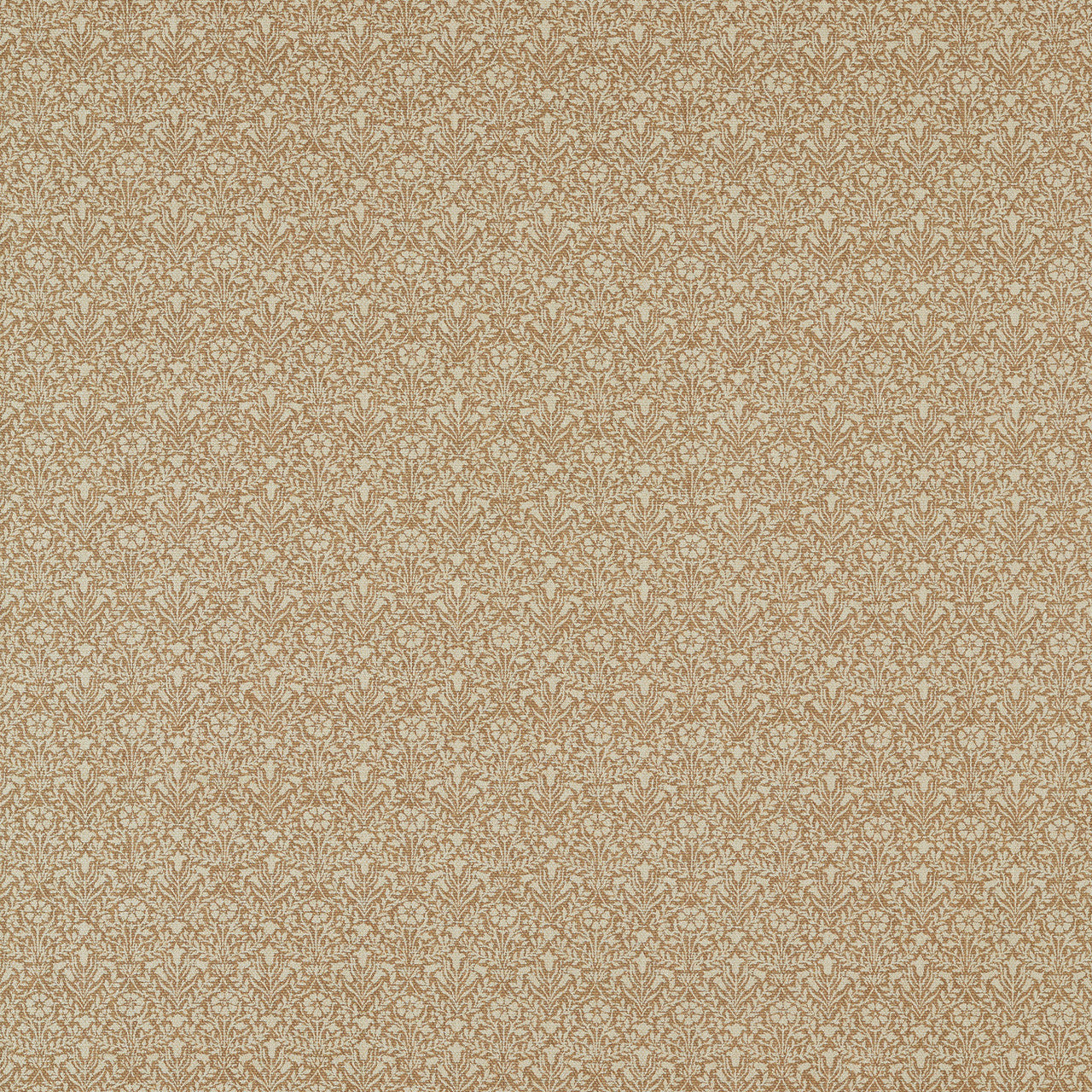 236524 Bellflowers Weave Little Book of Morris Wheat Fabric by Morris & Co