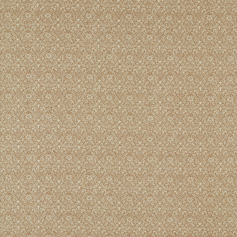 236524 Bellflowers Weave Little Book of Morris Wheat Fabric by Morris & Co