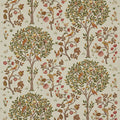 Kelmscott Tree Morris & Friends Russet and Artichoke Fabric by Morris & Co
