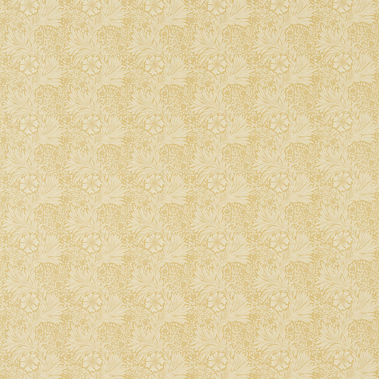 220316 Marigold Morris & Friends Lichen and Cowslip Fabric by Morris & Co