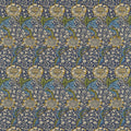 Kennet Morris & Friends Indigo and Gold Fabric by Morris & Co