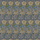 Kennet Morris & Friends Indigo and Gold Fabric by Morris & Co