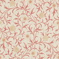 Scroll Light Brick & Buff Wallpaper by Morris & Co