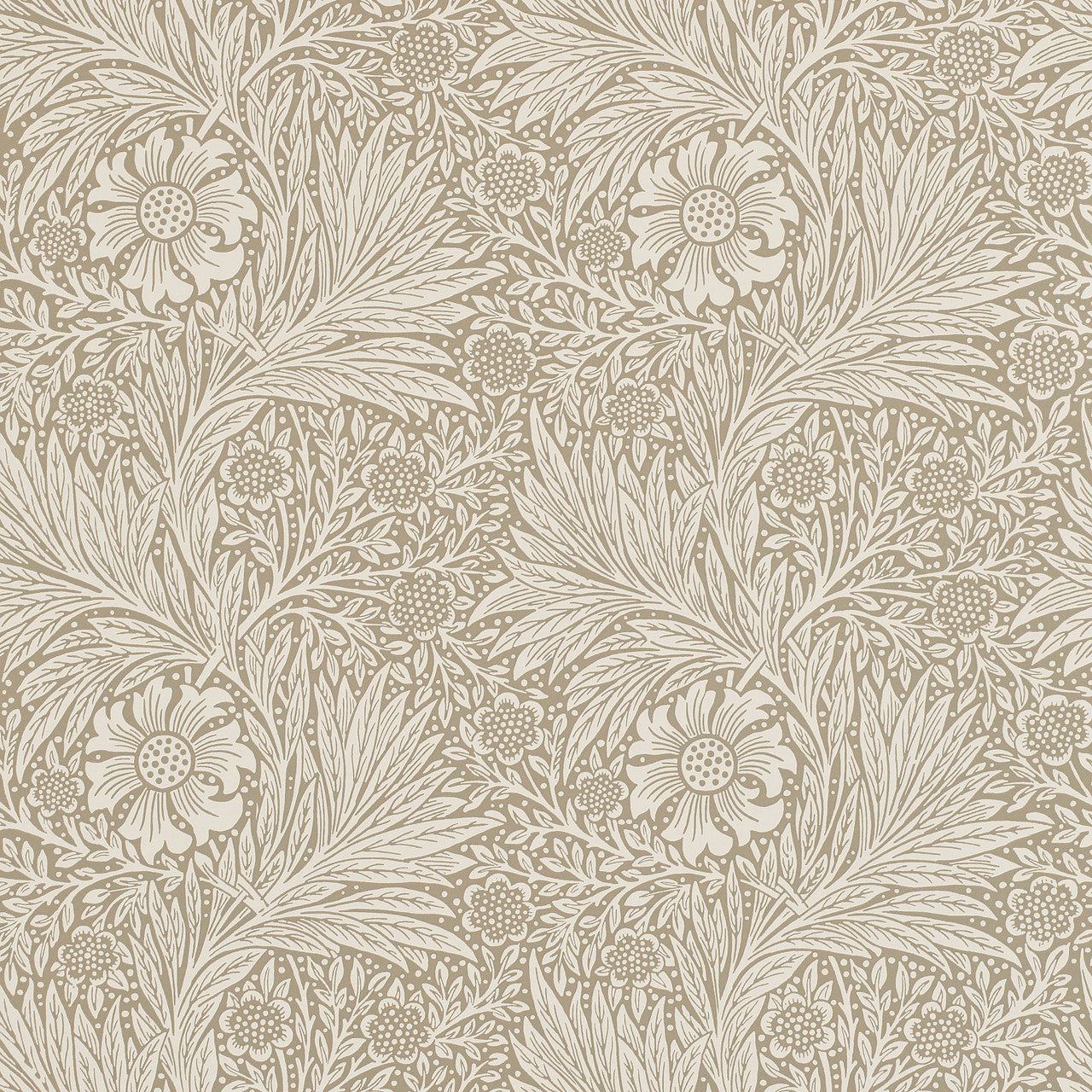 210371 Marigold Morris & Friends Linen Wallpaper by Morris & Co