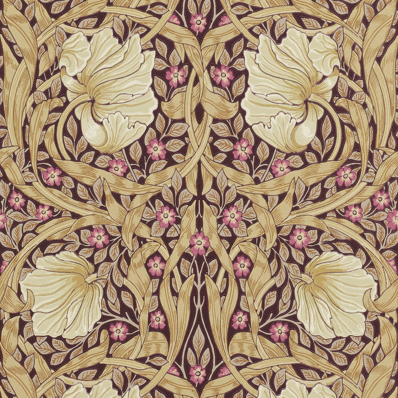 210390 Pimpernel Morris & Friends Fig & Sisal Wallpaper by Morris & Co