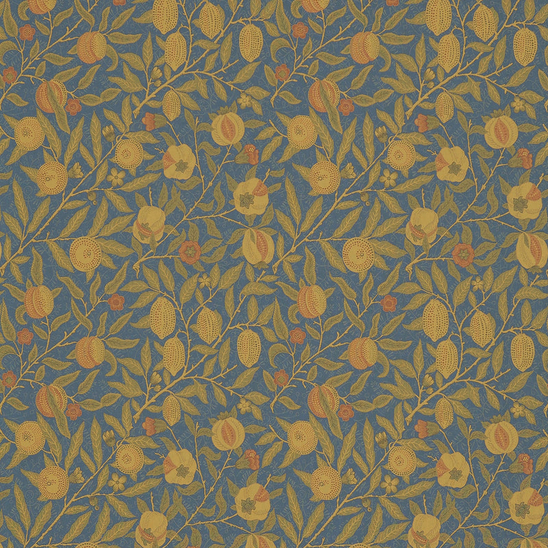 Fruit Archive Weaves Blue/Thyme Fabric by Morris & Co