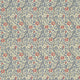 Sweet Briar Morris & Friends Indigo and Red Fabric by Morris & Co