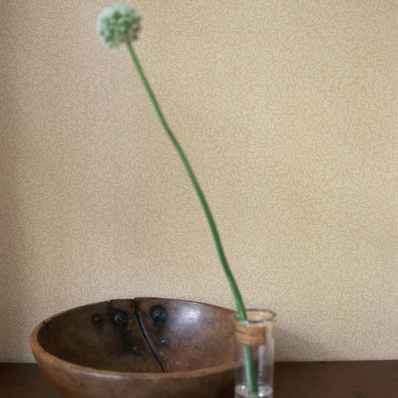 DMC148118 Standen Morris & Friends Beige and Brick Red Wallpaper by Morris & Co