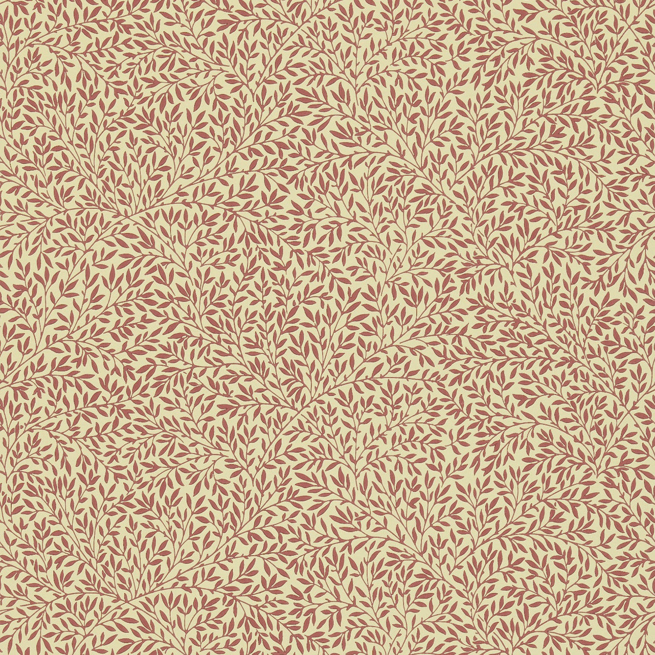 DMC148118 Standen Morris & Friends Beige and Brick Red Wallpaper by Morris & Co
