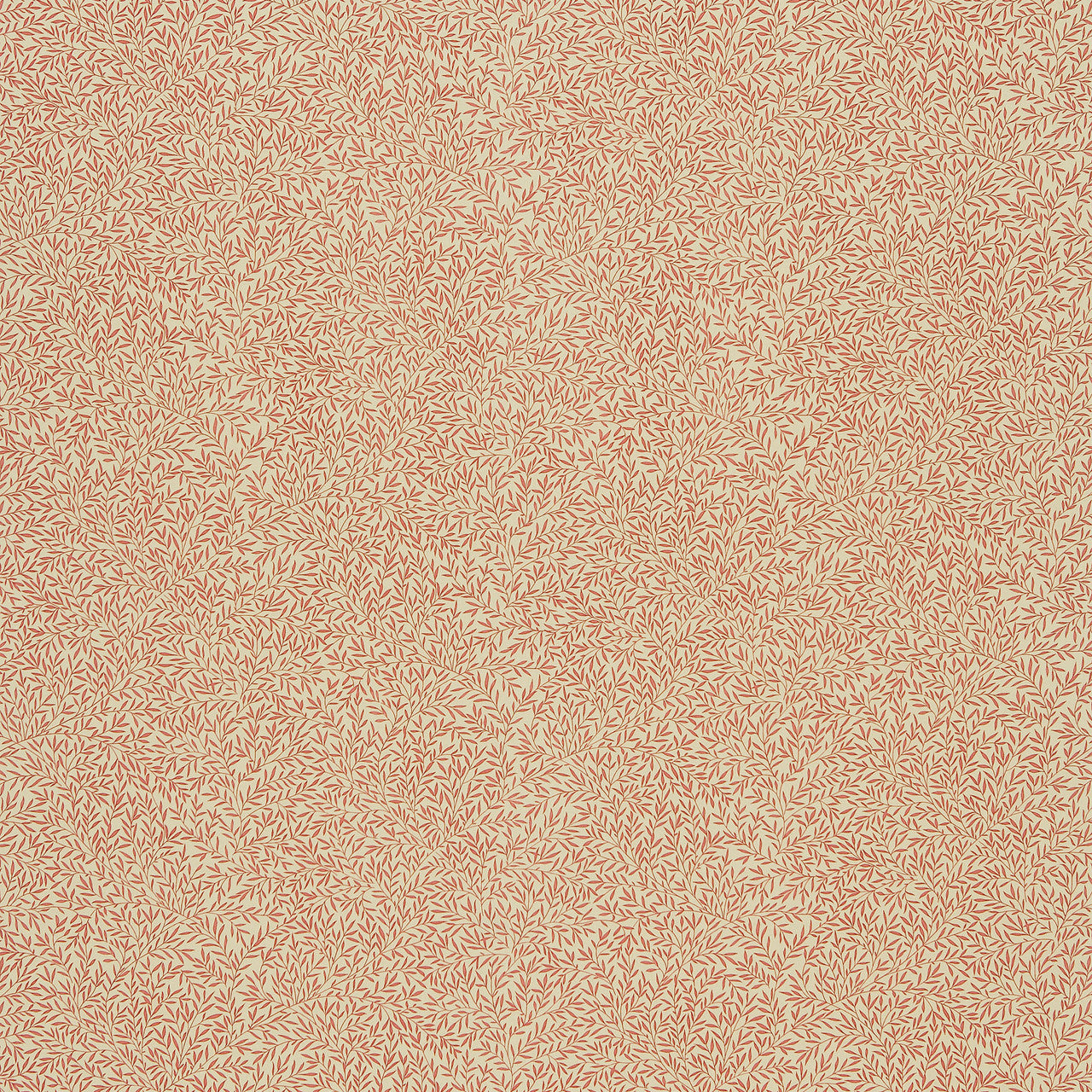 DMCOLI202 Lily Leaf Little Book of Morris Red Fabric by Morris & Co