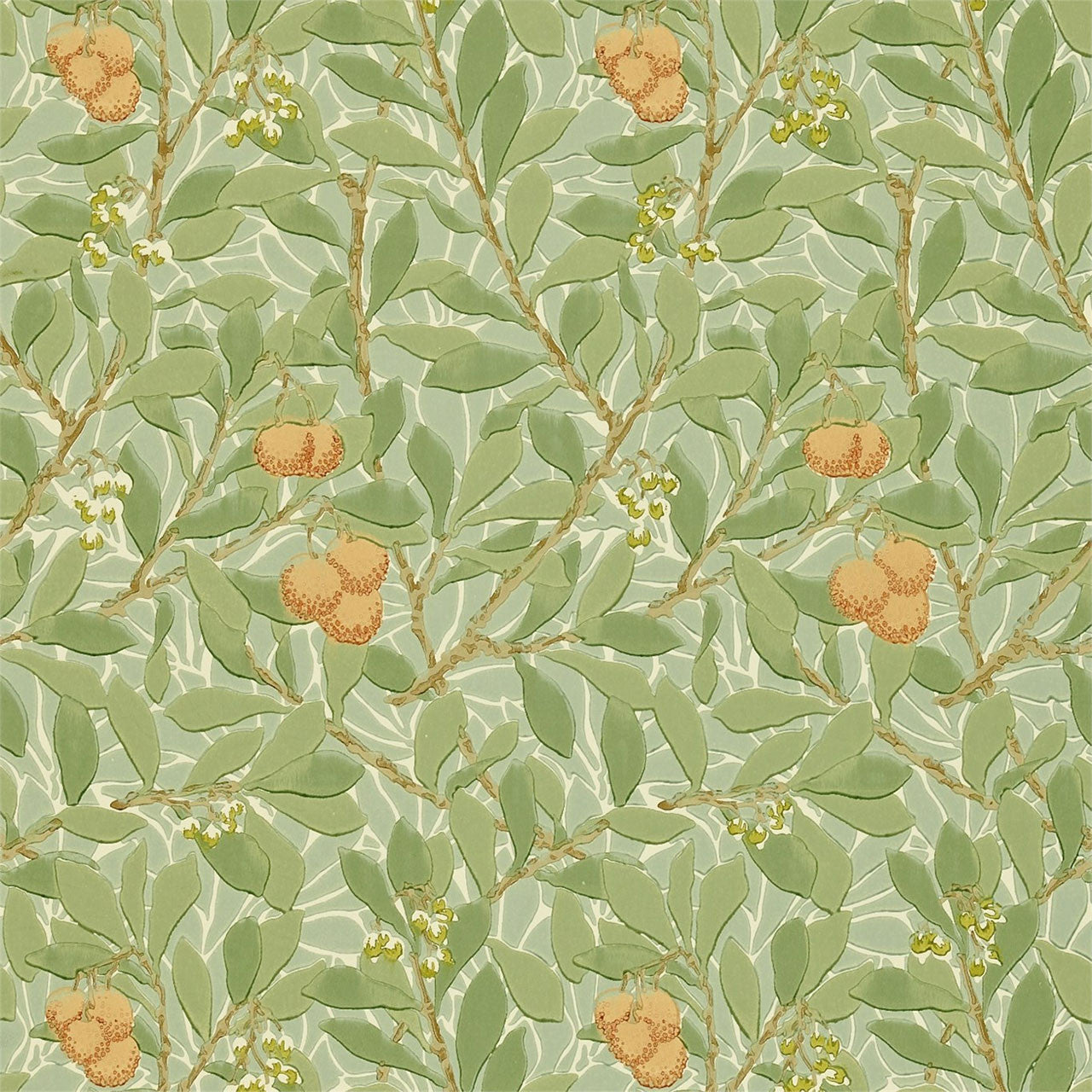 210408 Arbutus Compendium I & II Wallpaper By Morris & Co
