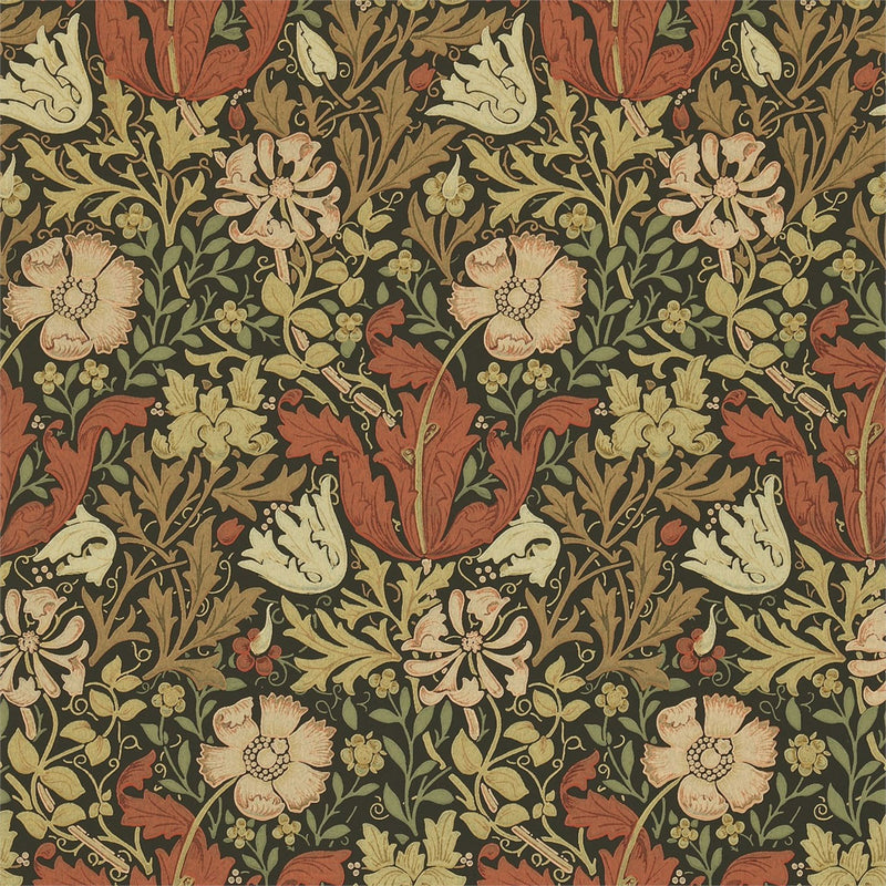 210420 Compton Compendium I & II Wallpaper By Morris & Co