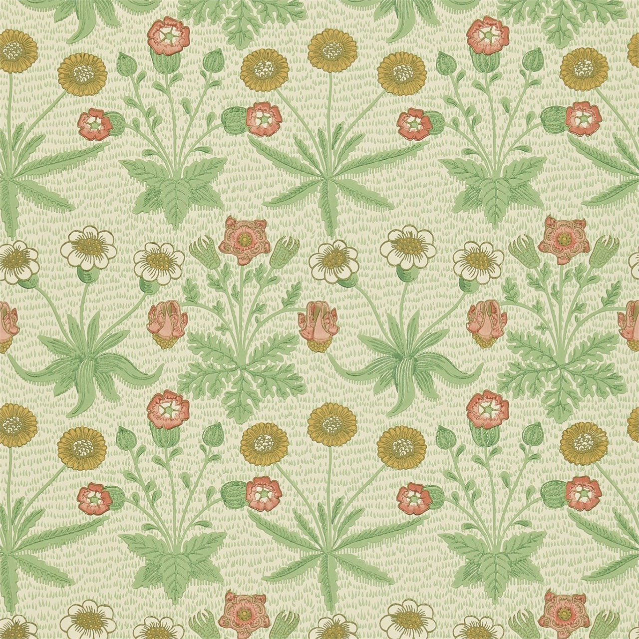 210425 Daisy Compendium I & II Wallpaper By Morris & Co