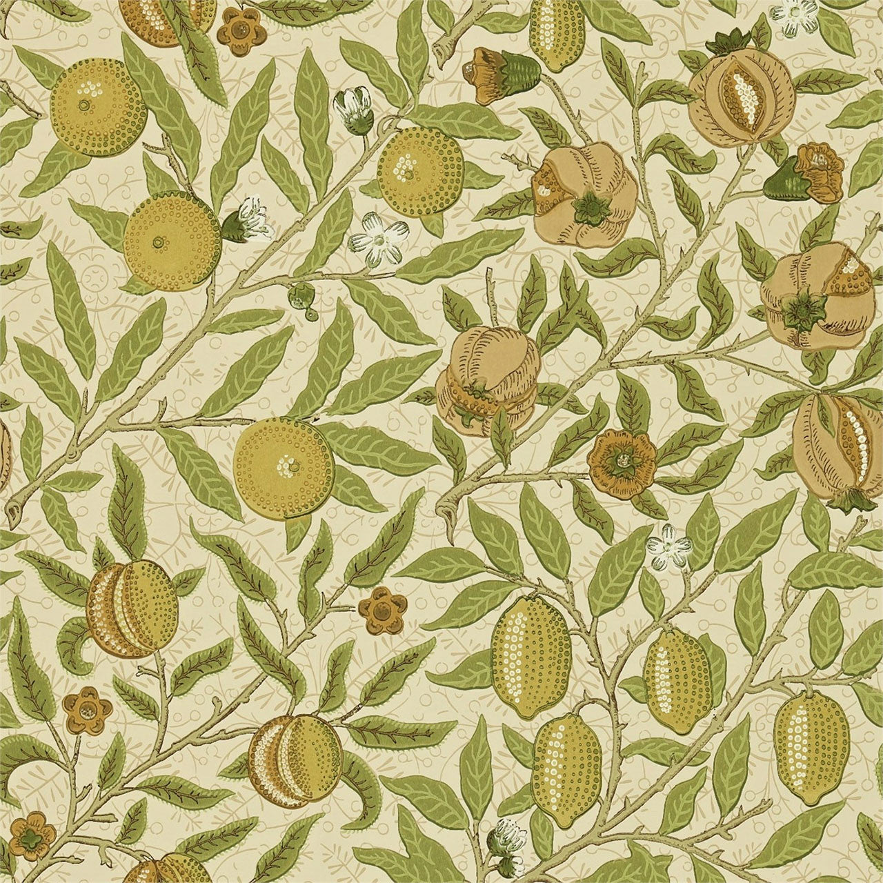 210427 Fruit Compendium I & II Wallpaper By Morris & Co