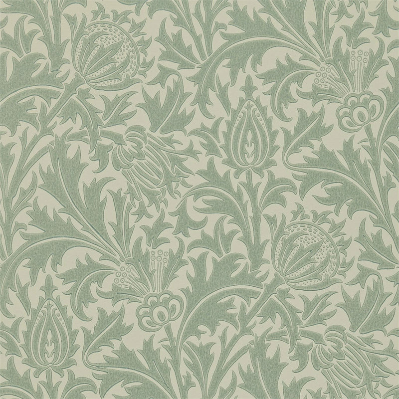 210481 Thistle Compendium I & II Wallpaper By Morris & Co