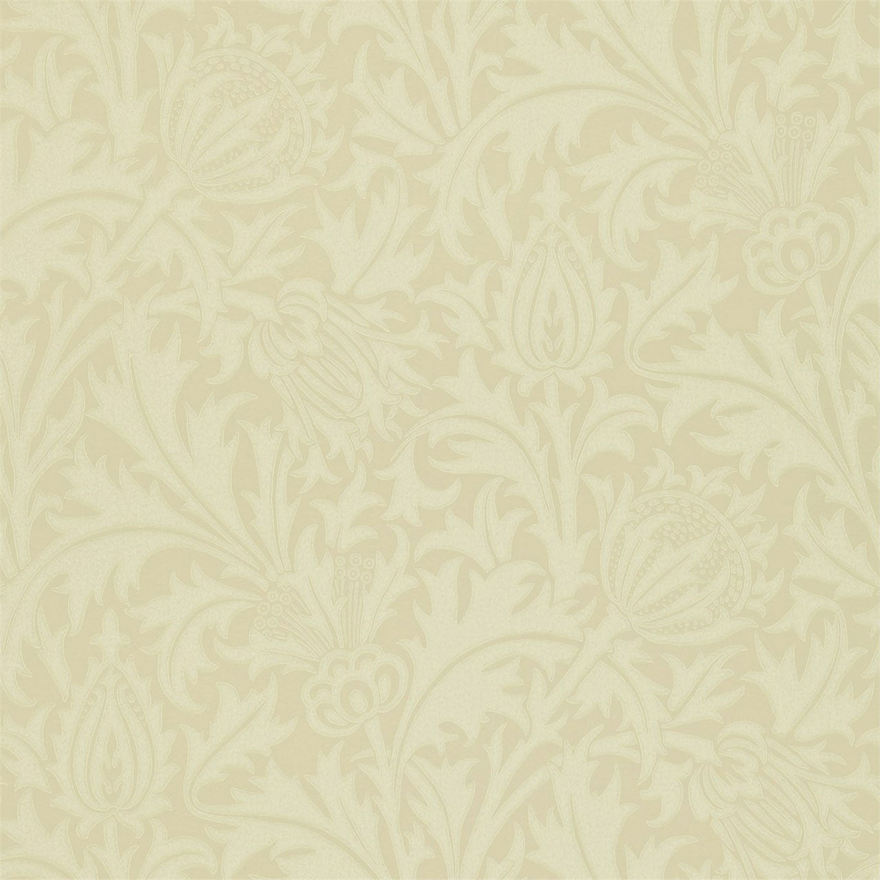 210485 Thistle Compendium I & II Wallpaper By Morris & Co