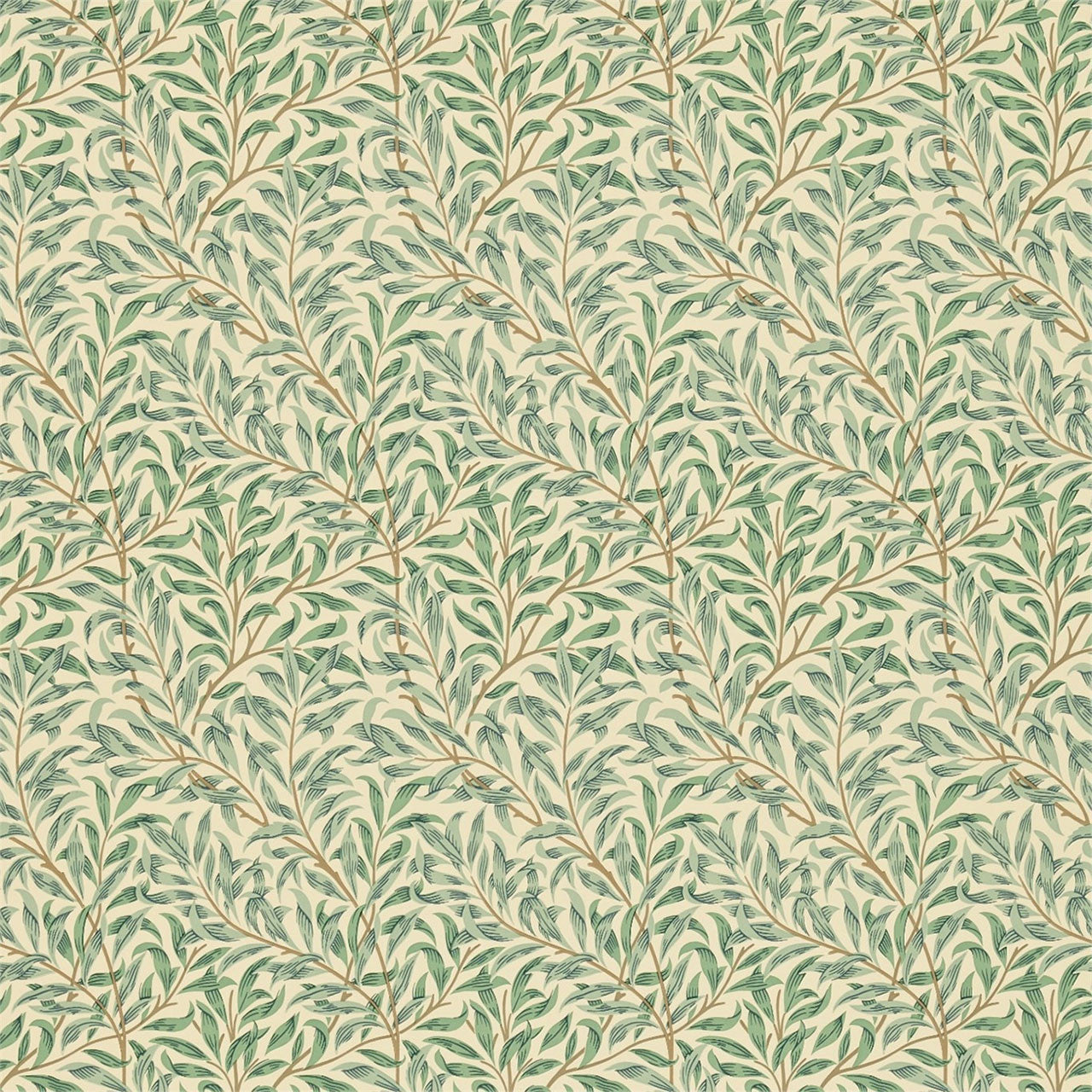 210489 Willow Bough Minor Compendium I & II Wallpaper By Morris & Co