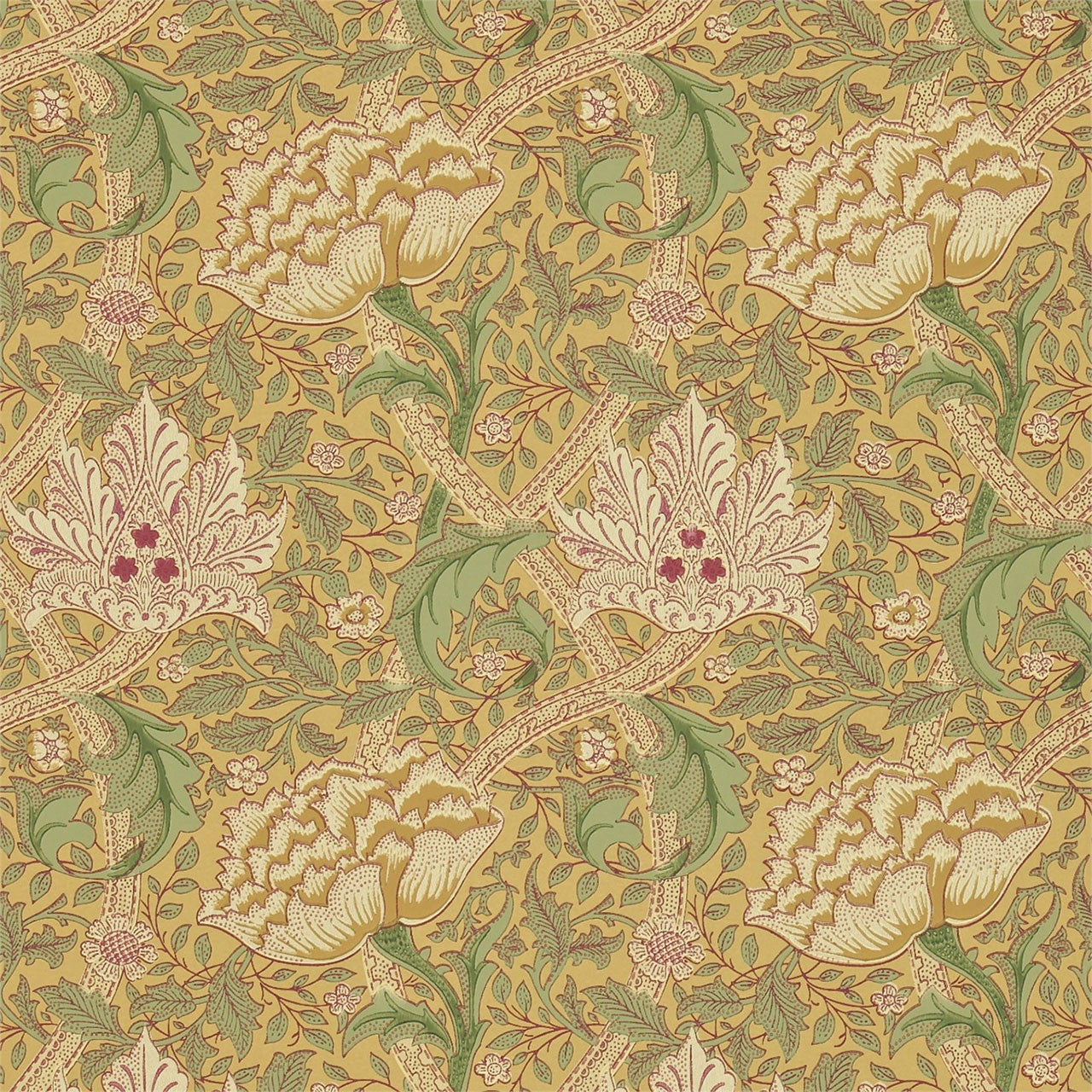 210494 Windrush Compendium I & II Wallpaper By Morris & Co