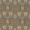 Honeysuckle & Tulip Morris & Friends Bullrush and Slate Fabric by Morris & Co