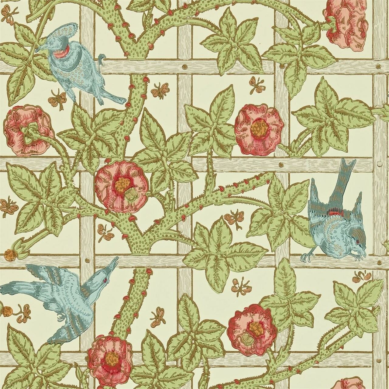 DMORTR101 Trellis Morris Volume IV Wallpaper by Morris & Co