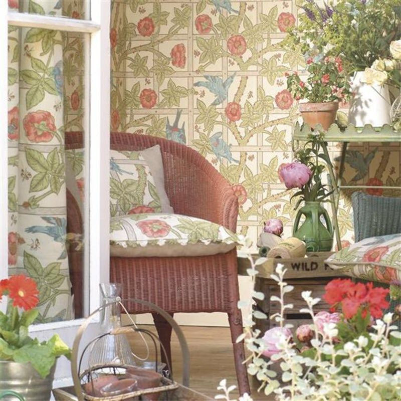 DMORTR101 Trellis Morris Volume IV Wallpaper by Morris & Co
