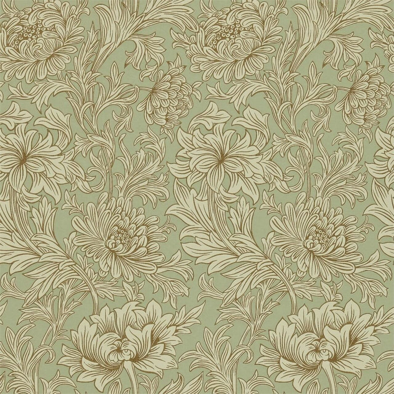 DMOWCH104 Chrysanthemum Toile Morris Volume V Wallpaper by Morris & Co