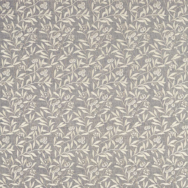 236618 Arbutus Pure Morris North Inky Grey Fabric by Morris & Co