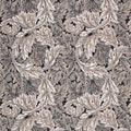Acanthus Pure Morris North Black Ink Fabric by Morris & Co