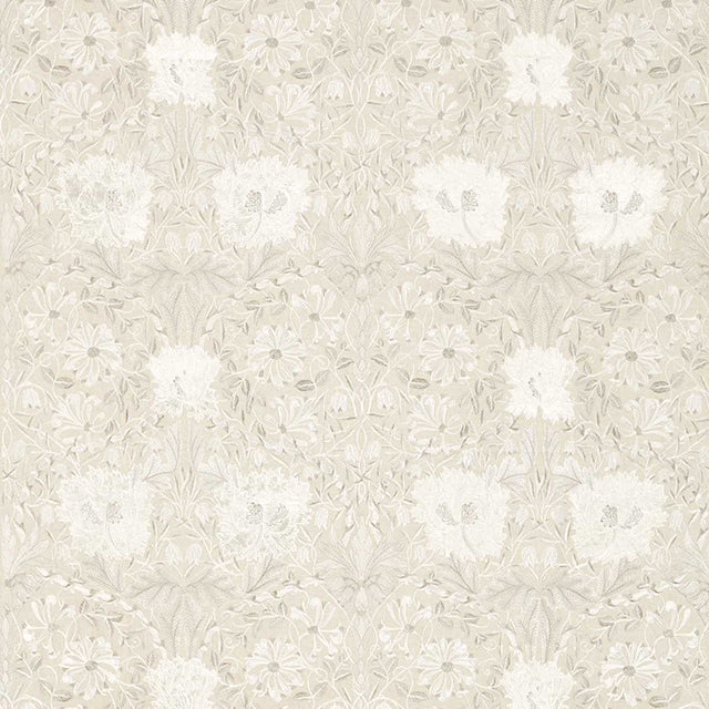 236633 Honeysuckle & Tulip Pure Morris North Linen Fabric by Morris & Co